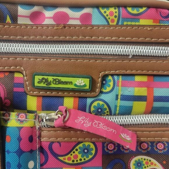 Lily Bloom Crossbody Paisley and More Canvas Purse Adjustable Strap Lined - Picture 9 of 9